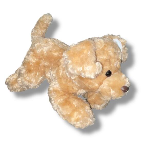 Gund Plush Dog Slippers Puppy Stuffed Animal Shower Gift Nursery Decor Brown 10” - Picture 3 of 11